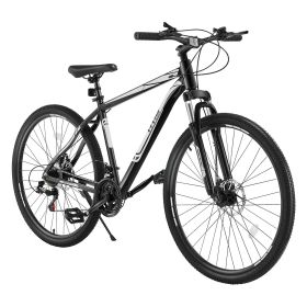 VEVOR Mountain Bike, 29 inch MTB Bicycle with Front Suspension, 21 Speeds SHIMANO Twist Shifting, Comfort Saddle, Dual Disc Brakes