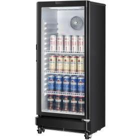 VEVOR Commercial Merchandiser Refrigerator, 5.7 CU.FT Glass Door Display Refrigerator Upright Fridge