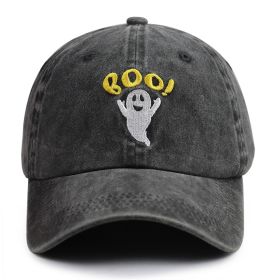 2pcs Cute Spooky BOO Cap For Women Men, Adjustable Embroidered Wash Cotton Baseball Cap (Option: 1pcs)
