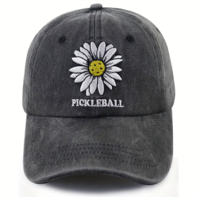 2pcs Funny Black Pickle Ball Hat For Men Women, Adjustable Embroidered Wash Cotton Baseball Cap (Option: 1pcs)