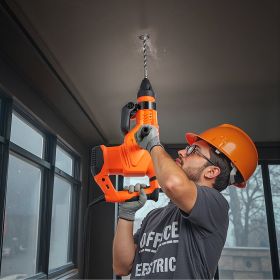 SDS-Max 2-Inch Corded Rotary Hammer Drill Kit 1600W 175-350RPM 3 Functions (Option: Multicolor)