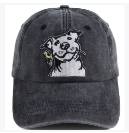 2pcs Dog Lover Gifts For Women Men, French Hat, Denim Adjustable Embroidered Dog Dad Baseball Cap (Option: 1pcs)