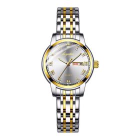 Stainless Steel Business Waterproof Automatic Ladies Watch Fancy Women Watches Jewelry Sophisticated And Stylish Women Watch (Color: Ivory White)