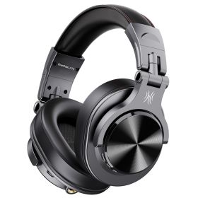 A70 Bluetooth 5.2 Headphones Stereo Over Ear Wireless Headset Professional Recording Studio Monitor DJ Headphones (Ships From: China, Color: Black)
