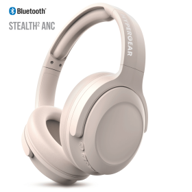 HyperGear Stealth2 ANC Wireless Headphones (Color: Bone)